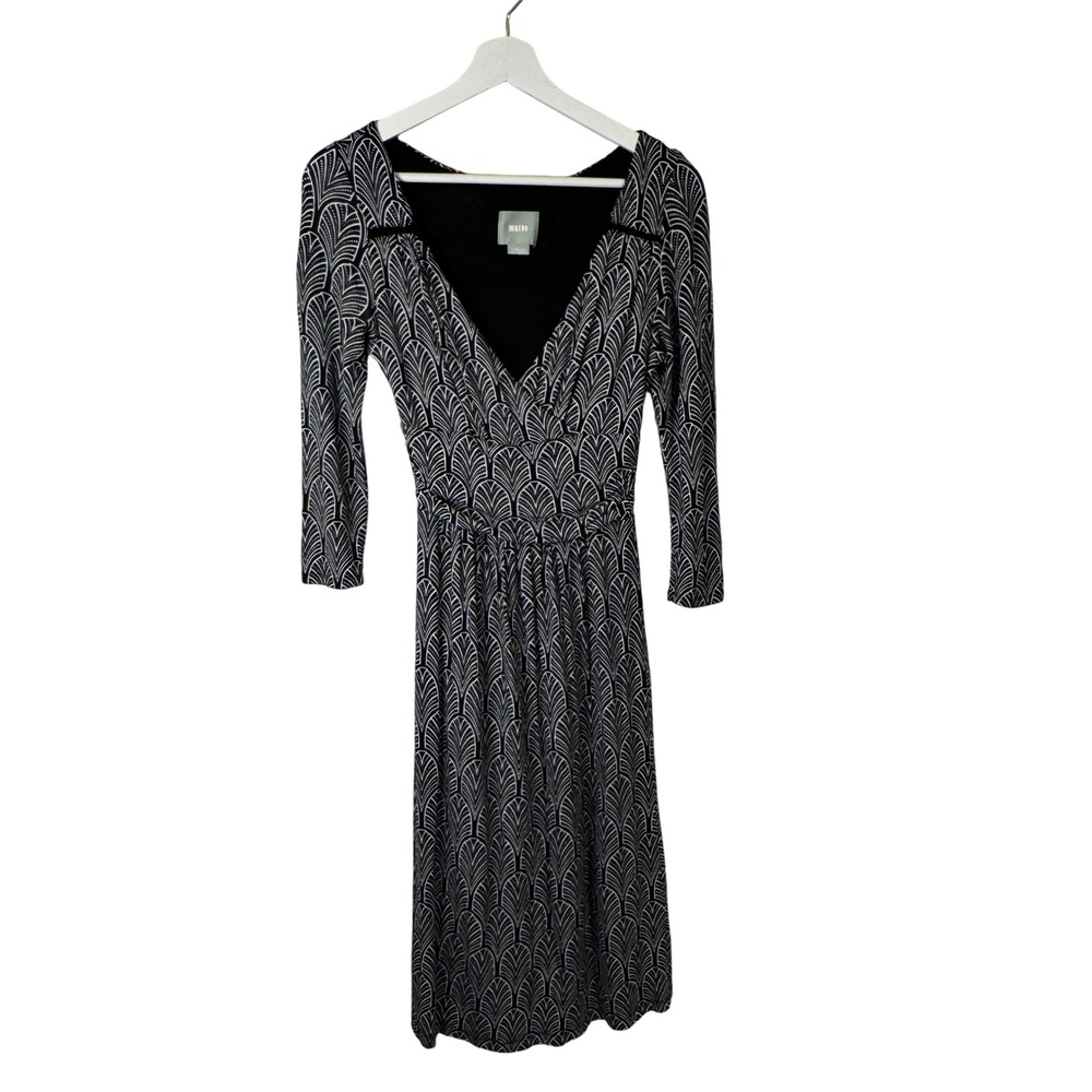 Vintage Maeve‎ Anthropologie Womens Geometric Print Dress SZ XXS
